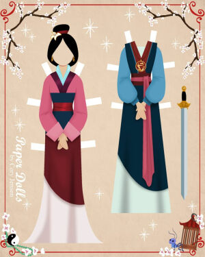 mulan 2 | paper dolls by cory