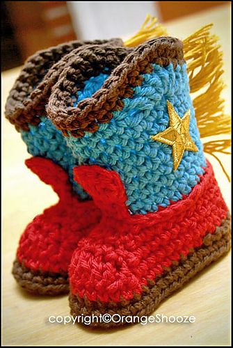 crochet cowboy boots