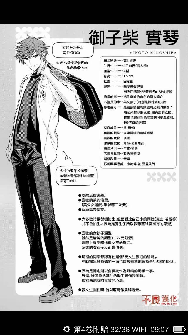 月刊少女野崎君，人设图