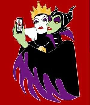 Disney Villains - Evil Queen and Malificent! best BFF selfie ever!