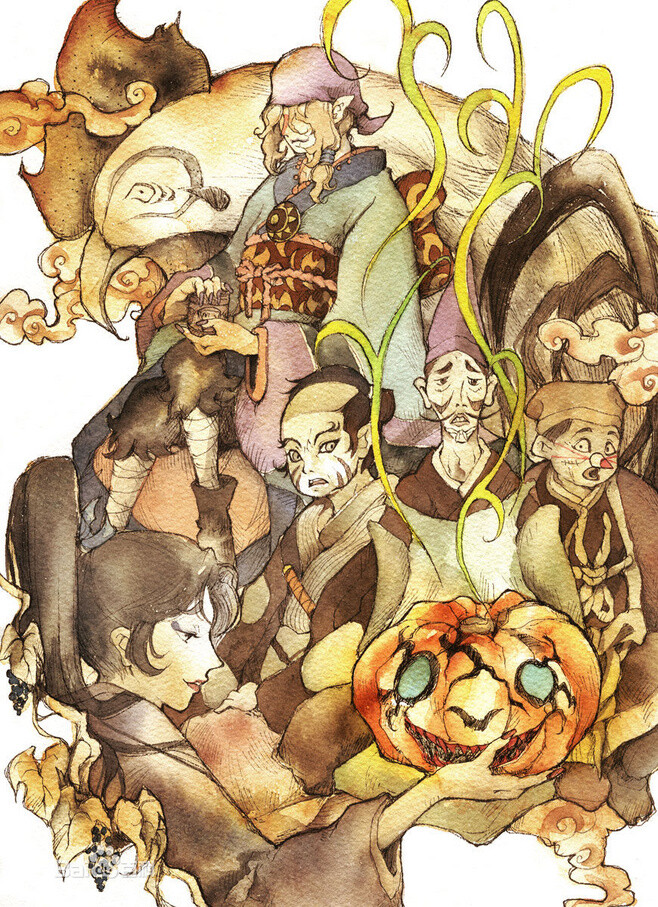 动漫 人物 怪化猫 卖药郎