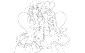 线稿 动漫 素描 速写 铅笔画 黑白