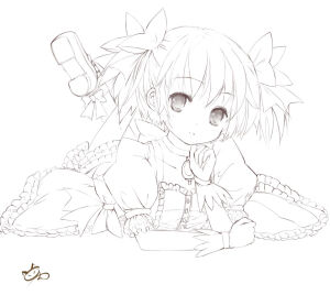 线稿 动漫 素描 速写 铅笔画 黑白