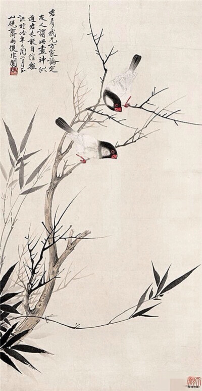  于非闇是中国现代著名的花鸟画家，他曾说&amp;quot;花鸟画要画得朝气蓬勃，使人乍后如亲临其境，如欣赏鲜花和活泼的虫鸟一样，消除掉一天的疲荣，更感生活幸福。&amp;quot;