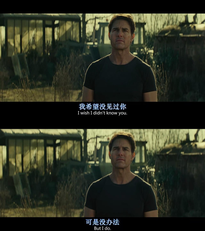 《明日边缘 Edge of Tomorrow》这是全电影中，我最感动的一幕，在一次次失去中，男主对自己的感情最深的无奈~~~如果没有遇见你，便不会爱上你，如果没有爱上你，就不会为一次次的失去而如此痛苦与不甘