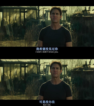 《明日边缘 Edge of Tomorrow》这是全电影中，我最感动的一幕，在一次次失去中，男主对自己的感情最深的无奈~~~如果没有遇见你，便不会爱上你，如果没有爱上你，就不会为一次次的失去而如此痛苦与不甘