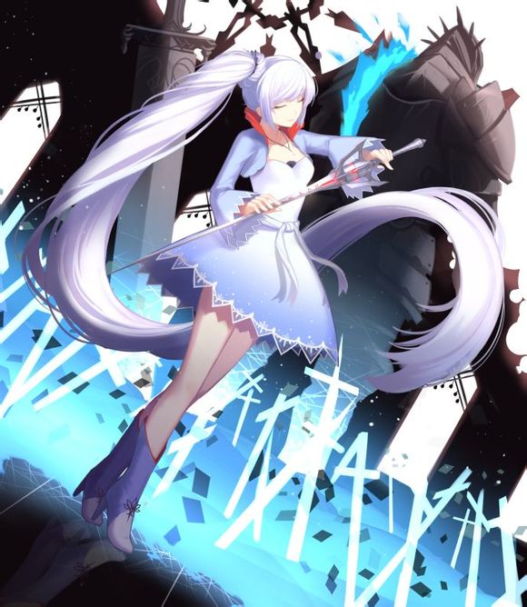  原创 美图 壁纸 插画 P站 动漫美少女 RWBY WEISS P站ID：43291287