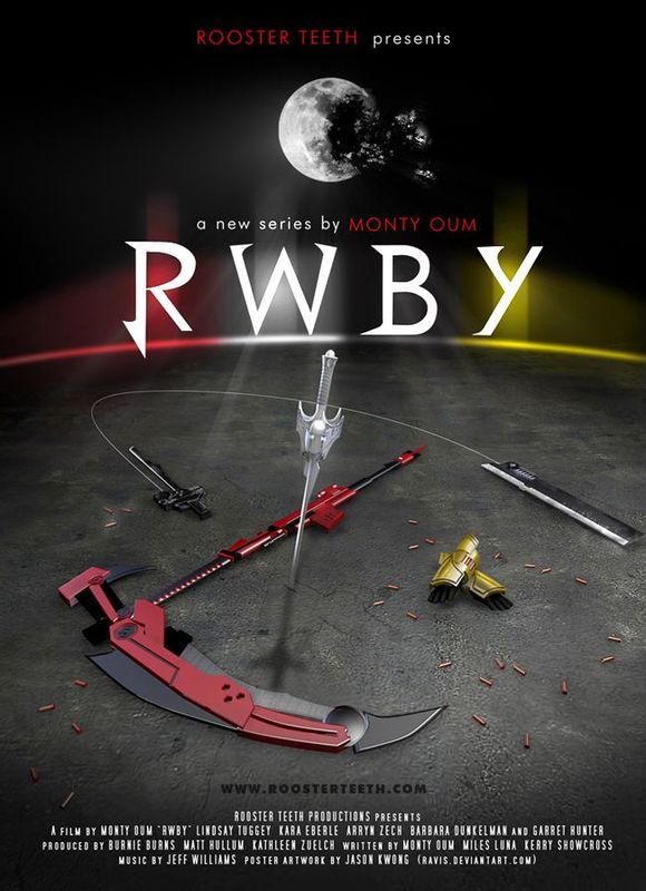 官方RWBY海报大赛 RWBY 武器 作者：JKGN