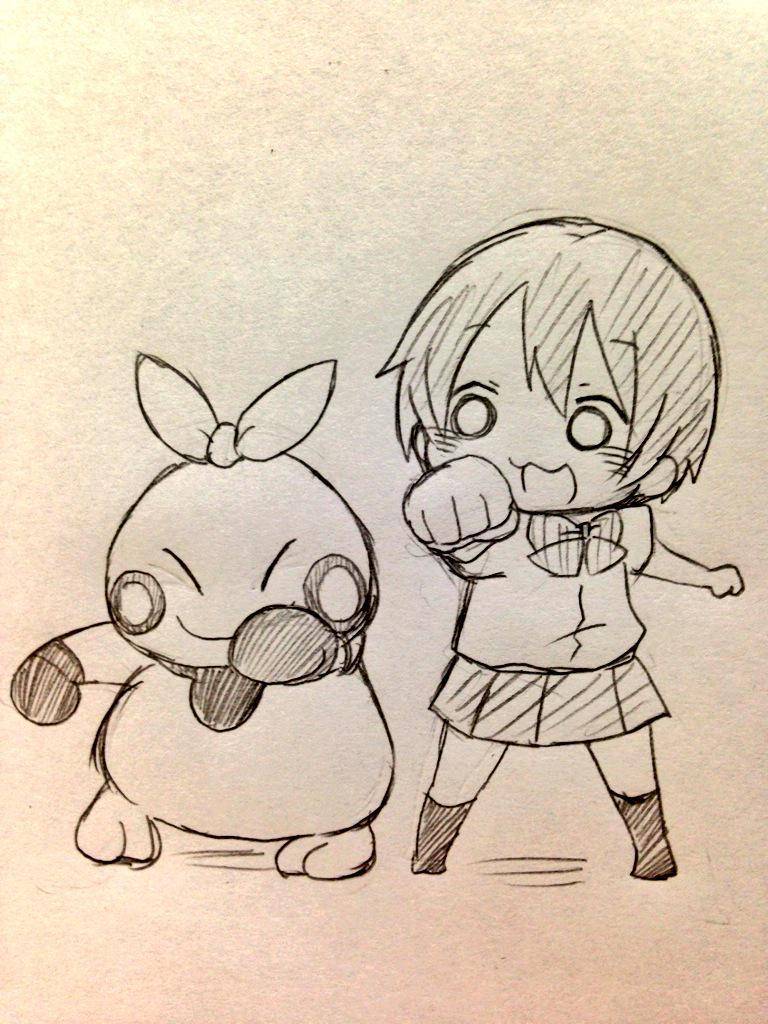 タヌキ@たぬきち@kamin_tanuki μ‘s X pokemon