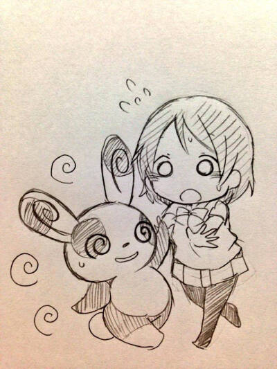 タヌキ@たぬきち@kamin_tanuki μ‘s X pokemon