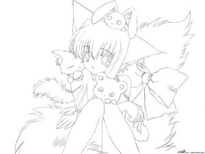 线稿 动漫 素描 速写 铅笔画 黑白