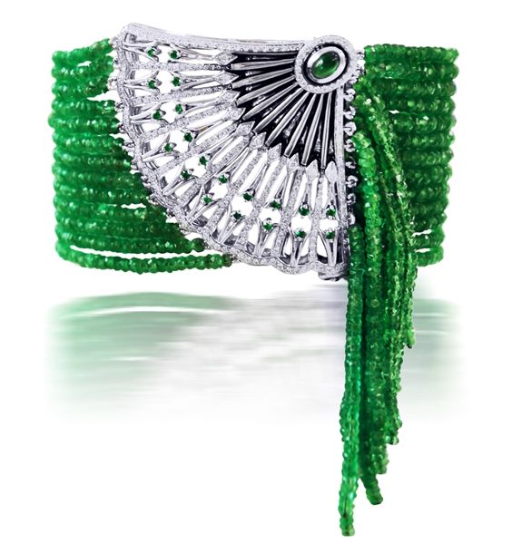 Ivanka Trump Lao Tong emerald tassel bracelet