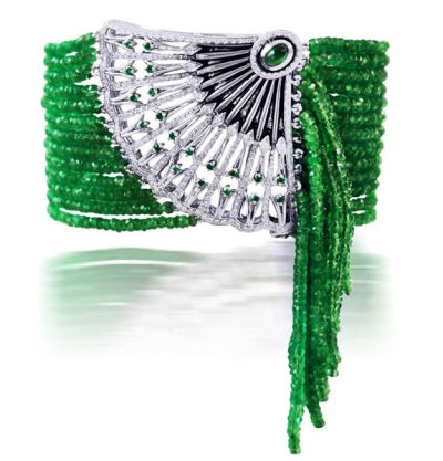 Ivanka Trump Lao Tong emerald tassel bracelet