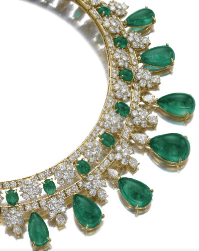 Emerald and diamond necklace, Van Cleef &amp;amp; Arpels.