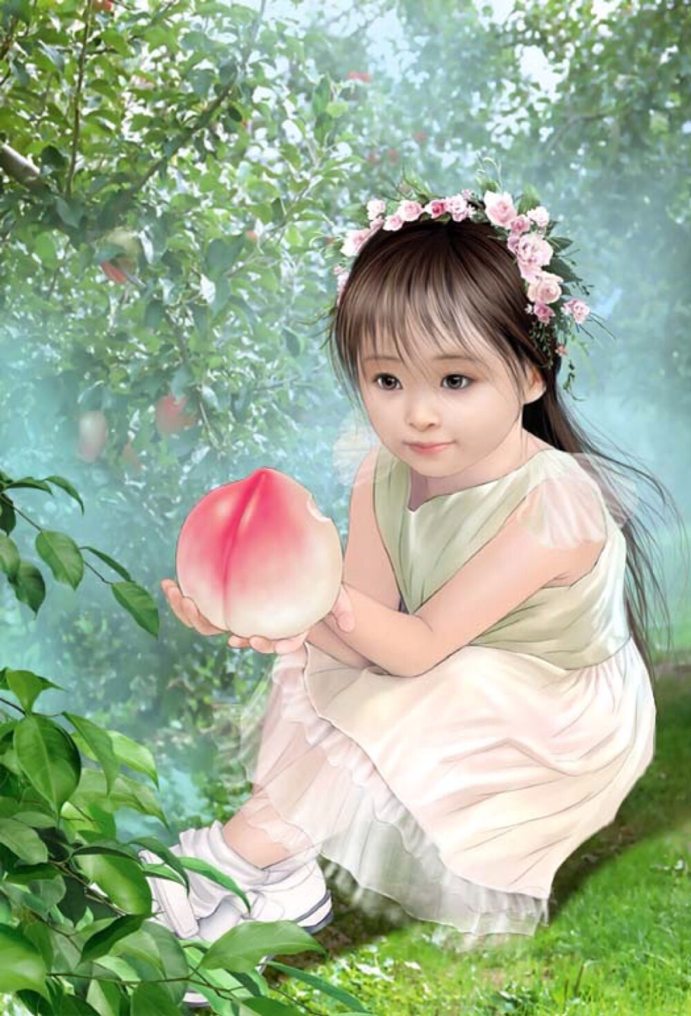 "爹爹."琉璃睁着大眼睛看着他.