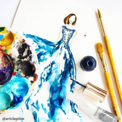 指甲油画的哦～