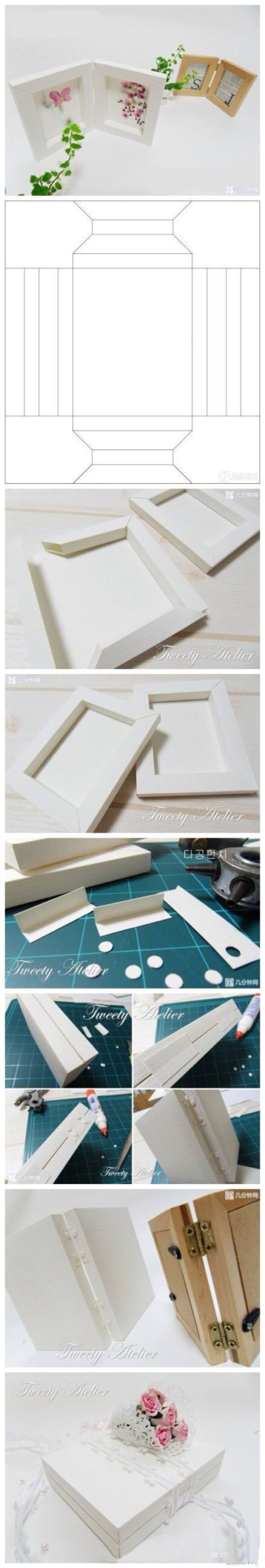 手工素材—可打印纸模 打印时请注意纸质和尺寸调节 相框