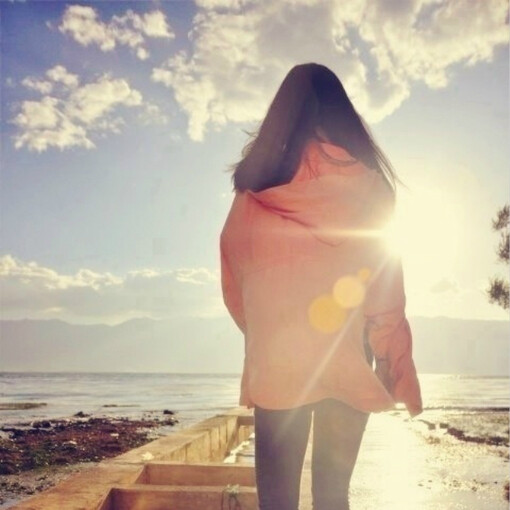 女头#意境#背影