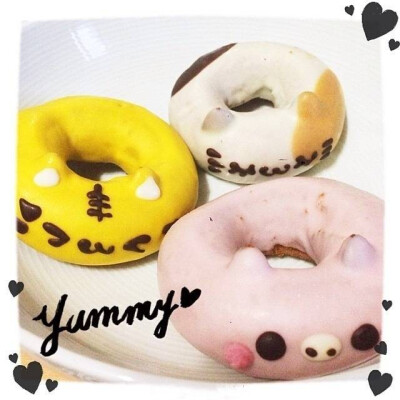 (๑ºั ﻌ ºั๑) kawaii donuts ! ♡ 日本限量定制的动物甜甜圈 超萌 〜