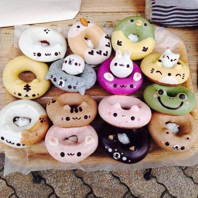 (๑ºั ﻌ ºั๑) kawaii donuts ! ♡ 日本限量定制的动物甜甜圈 超萌 〜