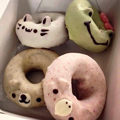 (๑ºั ﻌ ºั๑) kawaii donuts ! ♡ 日本限量定制的动物甜甜圈 超萌 〜