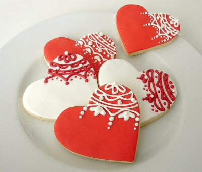Lace Heart Cookies