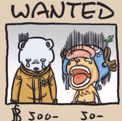 乔巴：别哭了，最起码你比我多一个零