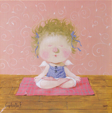 来自乌克兰插画家。Eugene Gapchinska的一组手绘儿童插画，她创作了许许多多粉红色皮肤的可爱小孩，一同分享给大家。