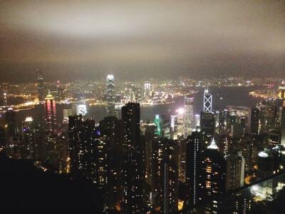 太平山顶观香港夜景-S