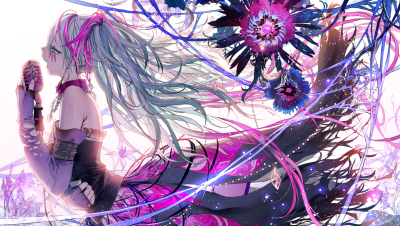 初音未来 绘师：月岡月穂（pixiv id=122500） 本作品pixiv id=47403586