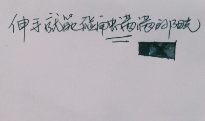 伸手就能碰触满满的阳光