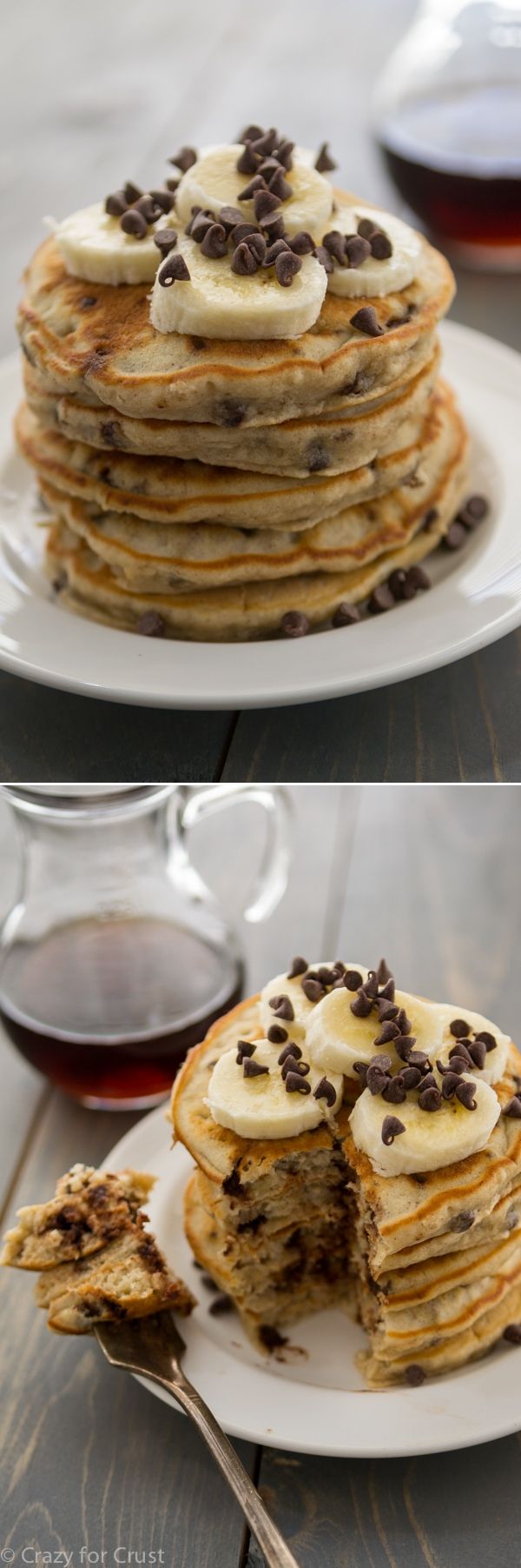 Banana Chocolate Chip Pancakes