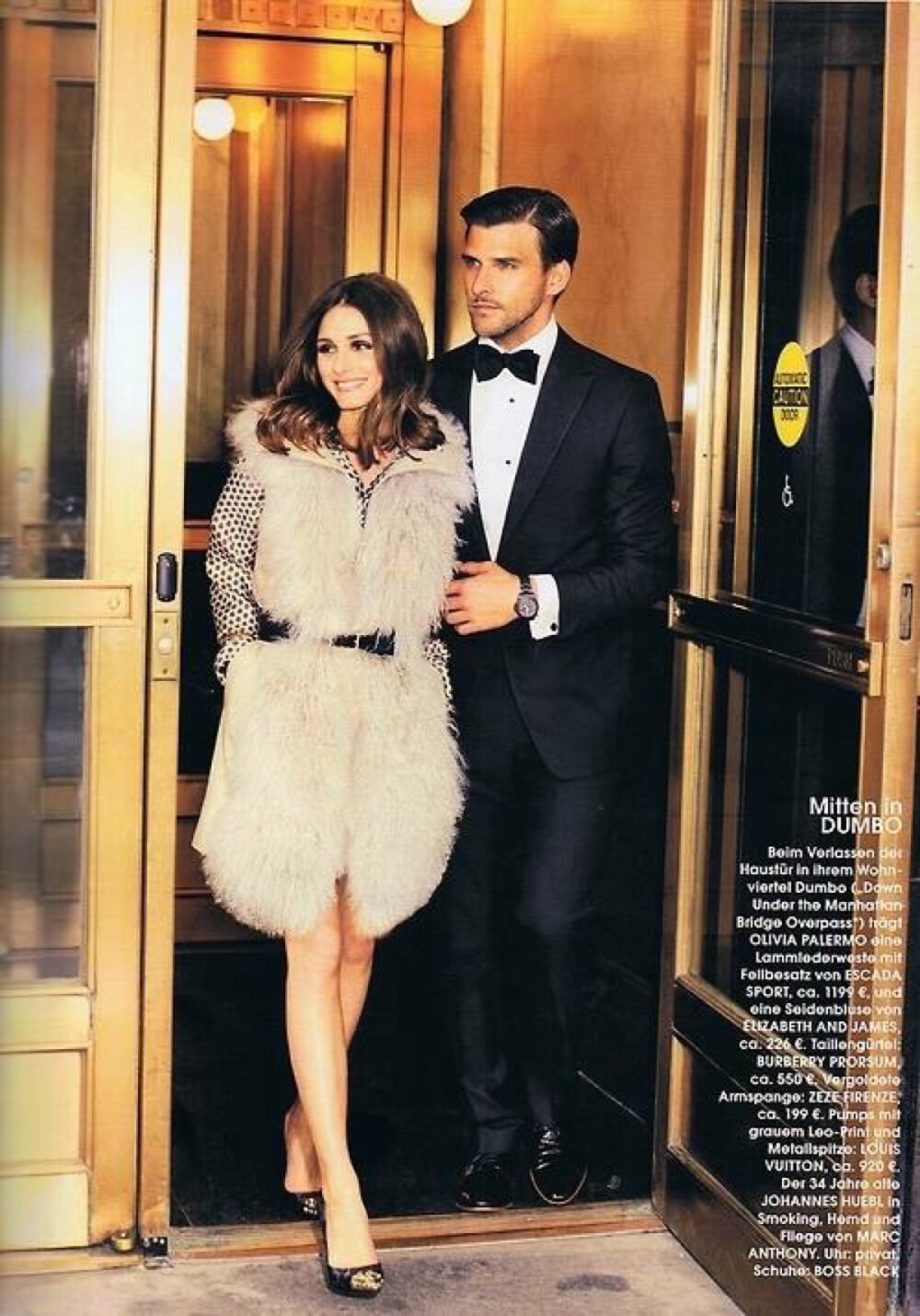 时尚圈最养眼又多金的夫妻档Olivia Palermo &amp;amp; Johannes Huebl