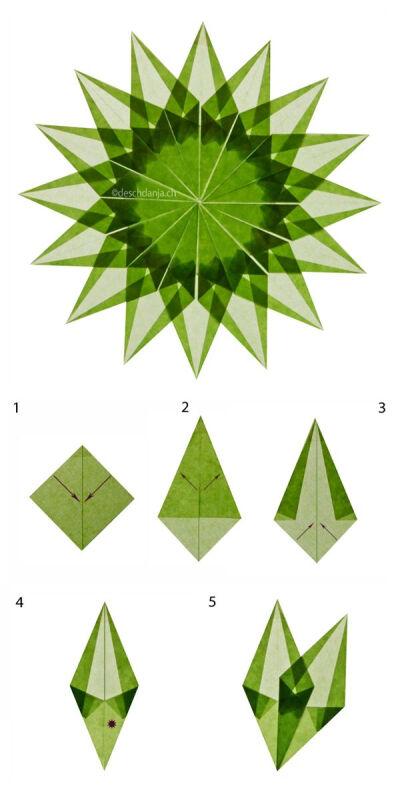 ^W^手工，这个好学，【用略微透明的纸做】