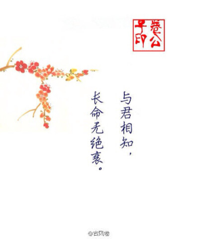 与君相知，长命无绝衰