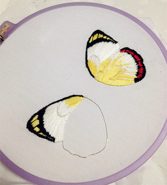 又用针线画画的感觉。