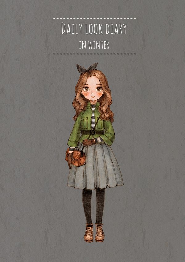 韩网 手绘 插画 可爱