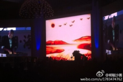 沙画 沙画表演 沙画现场