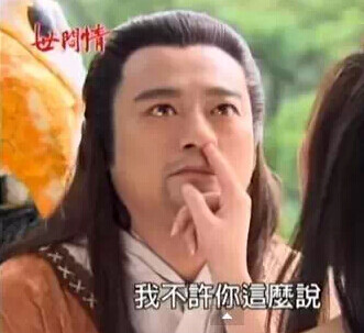 我不许你这么说