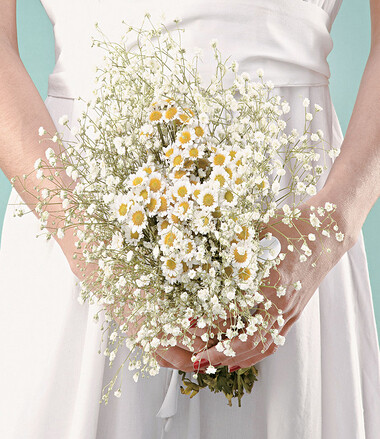 小清新风格的新娘手捧花