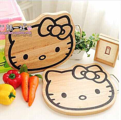 HELLO KITTY 凯蒂猫正版猫头实木切菜板橡木砧板卡通刀案板 http://tb.cn/mnyAoOy