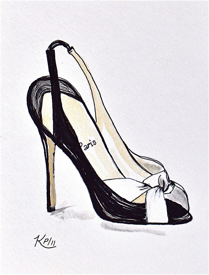 Original Fashion Illustration: pen and ink