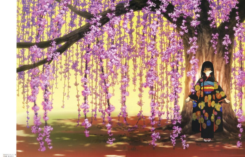 倾我一生一世念，来如飞花散似烟。 地狱少女 画集 镜花水月 阎魔爱 黑长直