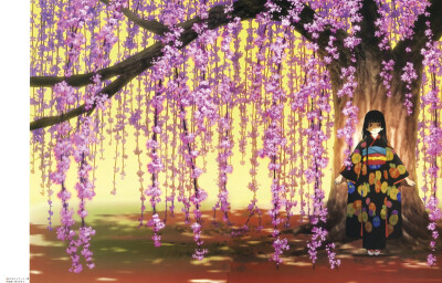 倾我一生一世念，来如飞花散似烟。 地狱少女 画集 镜花水月 阎魔爱 黑长直