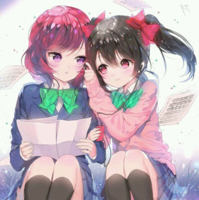 动漫 二次元 同人 lovelive 百合 西木野真姬 矢泽妮可 P站43369991