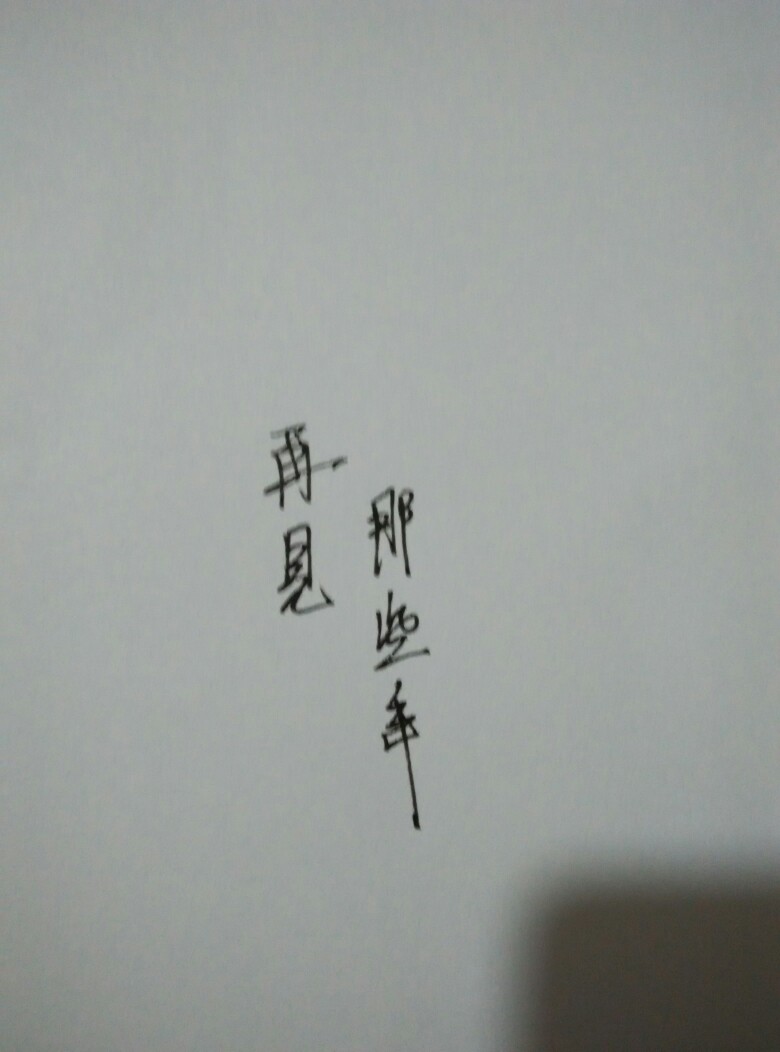 再见那些年