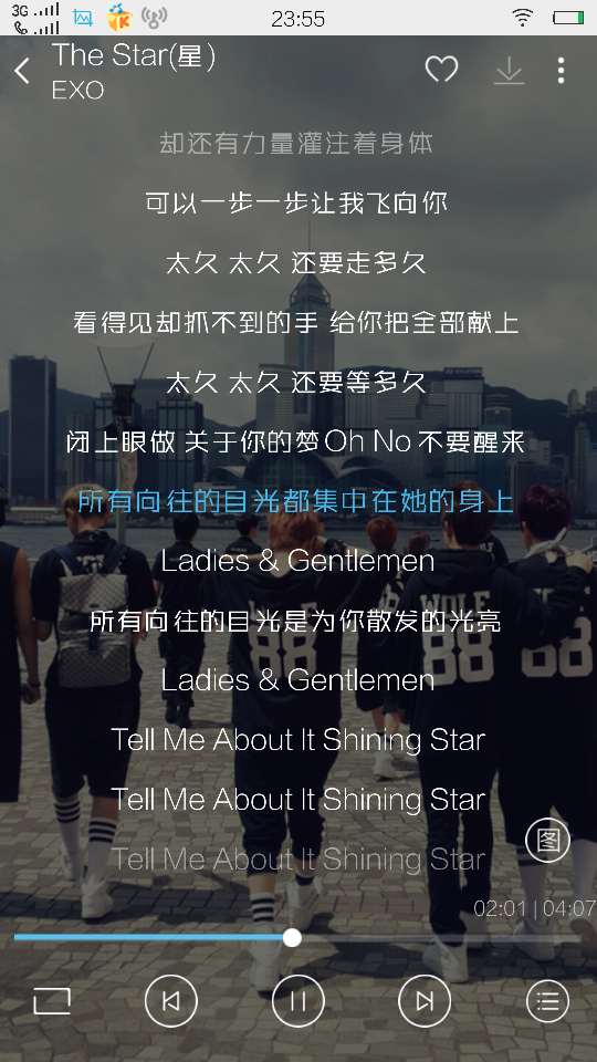 推荐歌曲:EXO《The Star》旋律轻快，大爱EXO。