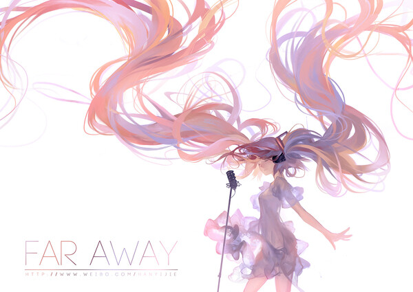 Far Away/韩一杰 貌似是国人哟... 萌 插画 次元 初音 V家 同人 pixiv P站 壁纸 miku