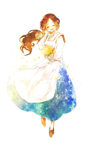 まとめ/ハーブ 萌 插画 次元 梦幻 pixiv P站 壁纸 紫色 冷色系 暖心系 小清新 少女
