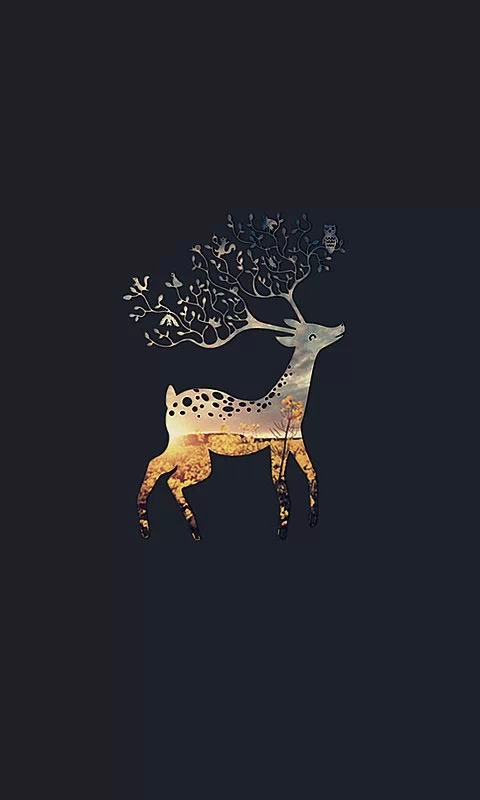 deer friend 樹深時(shí)見鹿 麋鹿 鹿